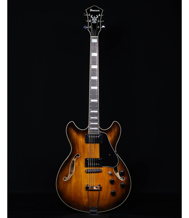 Ibanez AS7328 Hollow Body Baritone Electric, Tobacco Brown