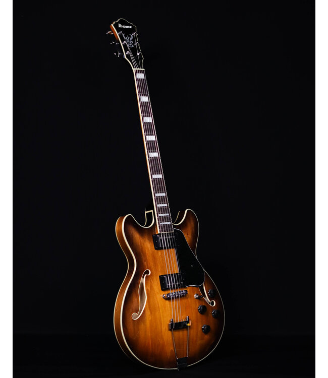 Ibanez AS7328 Hollow Body Baritone Electric, Tobacco Brown