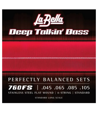 LaBella LaBella 760FS Deep Talkin' Bass Flats, Standard 45-105