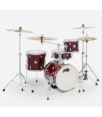 PDP PDP New Yorker Shell Pack, 4-Piece Drumset, Twisted Cherry