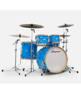 Slingerland Slingerland Studio King, 4-Piece Shell Pack, 10/12/16F/22K, Lunar Blue