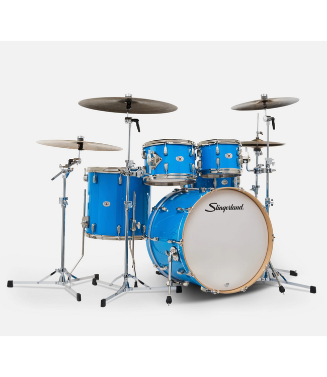 Slingerland Studio King, 4-Piece Shell Pack, 10/12/16F/22K, Lunar Blue