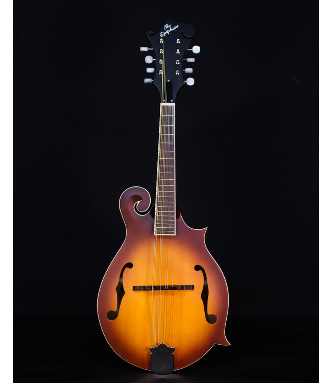 Epiphone F-5 Studio Mandolin with Premium Gig Bag, Vintage Sunburst Satin
