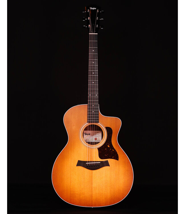 Taylor 214ce Acoustic Electric Guitar, Honey Sunburst Collection