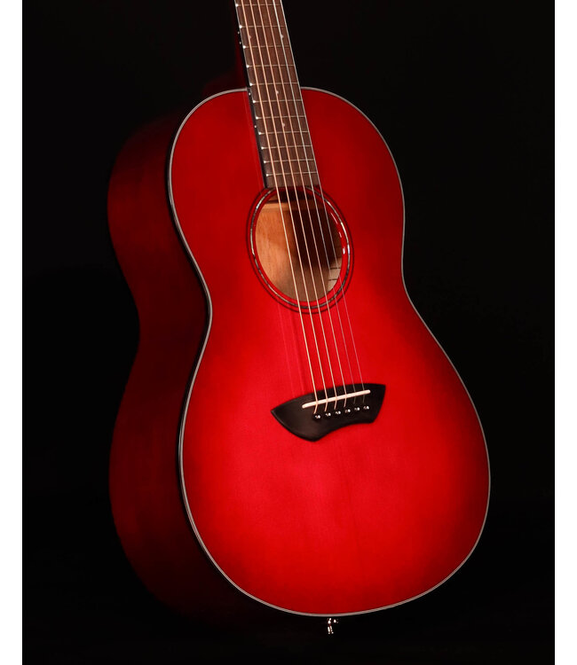 Yamaha CSF1M Parlor Size Acoustic Electric, Crimson Red Burst