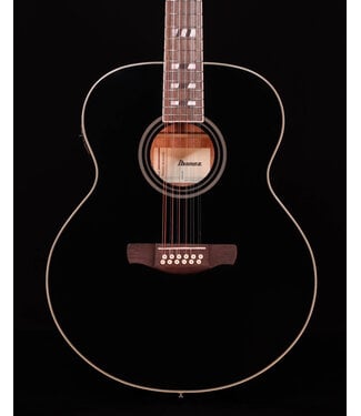 Ibanez Ibanez AJ7012M1E Artwood Jumbo 12-String A/E Acoustic Guitar, Black