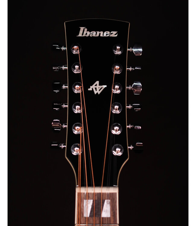 Ibanez AJ7012M1E Artwood Jumbo 12-String A/E Acoustic Guitar, Black