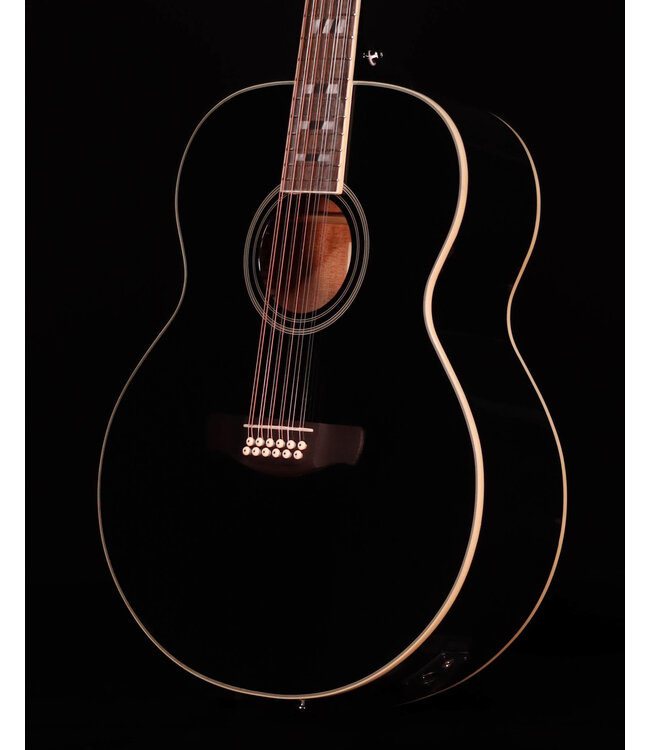Ibanez AJ7012M1E Artwood Jumbo 12-String A/E Acoustic Guitar, Black