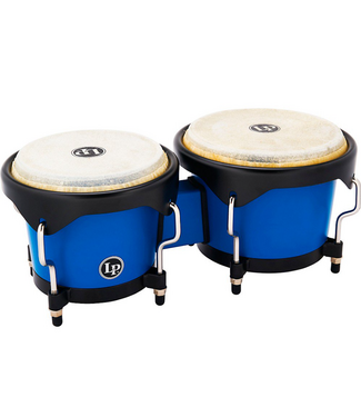 LP LP LP601D-DB-K Discovery Series Bongos with FREE BAG - Race Blue Black