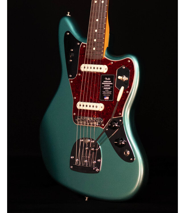 Fender American Professional Classic Jaguar, Rosewood FB, Faded Sherwood Green Metallic
