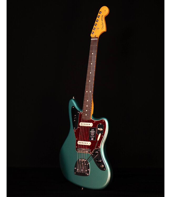 Fender American Professional Classic Jaguar, Rosewood FB, Faded Sherwood Green Metallic