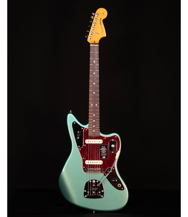 Fender American Professional Classic Jaguar, Rosewood FB, Faded Sherwood Green Metallic