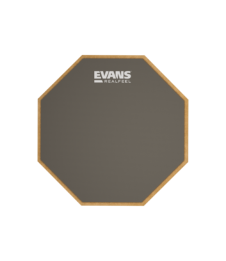 Evans RealFeel by EVANS 2-Sided Practice Drum Pad, 12 Inch