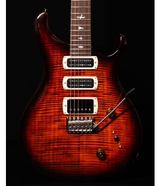 PRS PRS SE Custom 24 Semi-Hollow Piezo , Orange Tiger Smokeburst