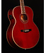 Ibanez AJ70M1E Artwood Series A/E Acoustic Guitar, Wine Red