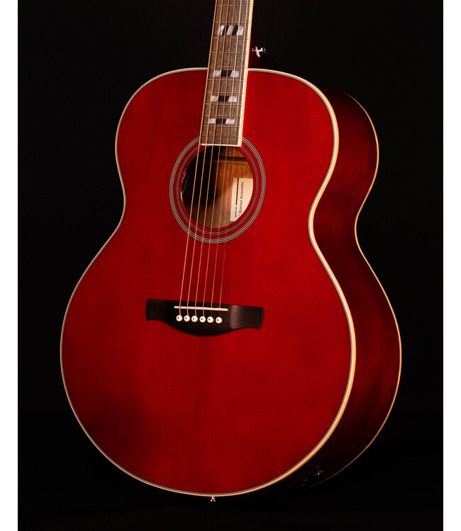 Ibanez AJ70M1E Artwood Series A/E Acoustic Guitar, Wine Red