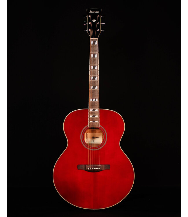 Ibanez AJ70M1E Artwood Series A/E Acoustic Guitar, Wine Red