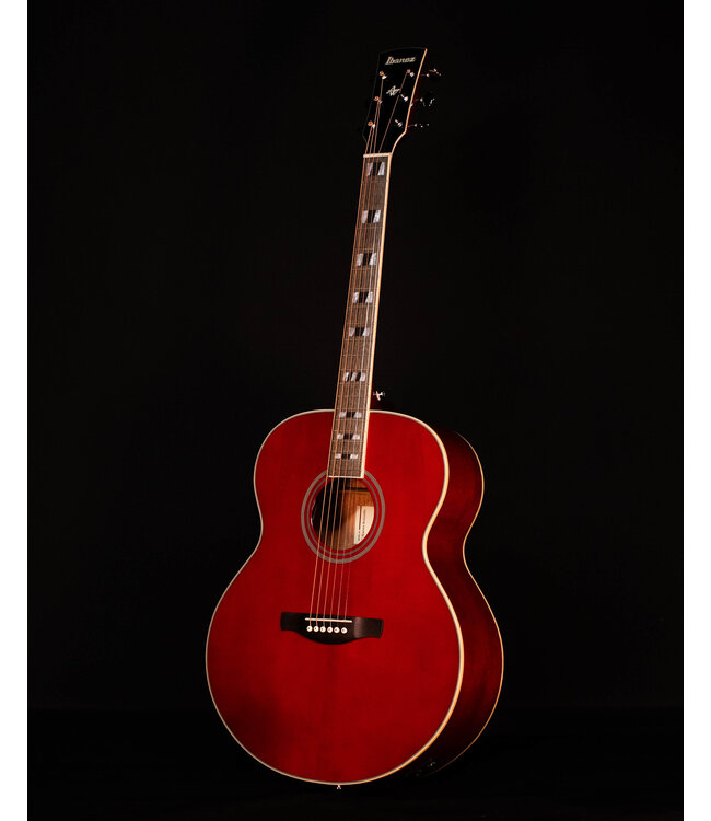 Ibanez AJ70M1E Artwood Series A/E Acoustic Guitar, Wine Red
