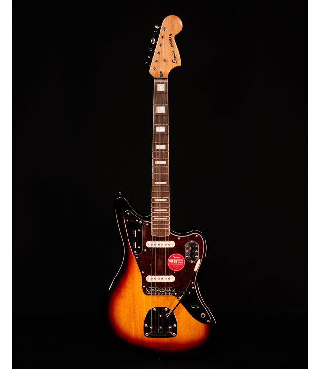 Squier Classic Vibe '70s Jaguar, Laurel FB, 3-Color Sunburst - BLEM