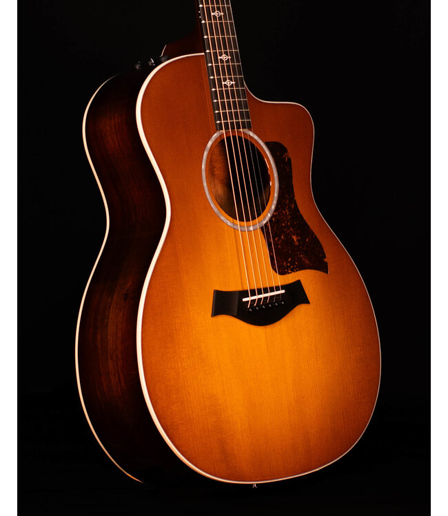 Taylor 214ce-K Deluxe Acoustic Electric Guitar, Honey Sunburst Collection