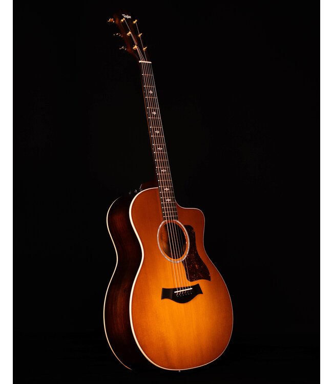 Taylor 214ce-K Deluxe Acoustic Electric Guitar, Honey Sunburst Collection
