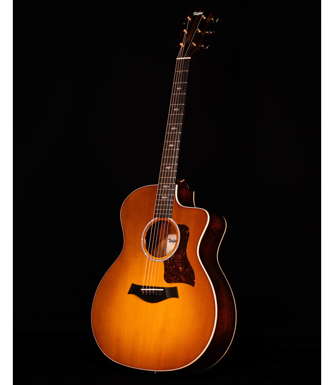 Taylor 214ce-K Deluxe Acoustic Electric Guitar, Honey Sunburst Collection