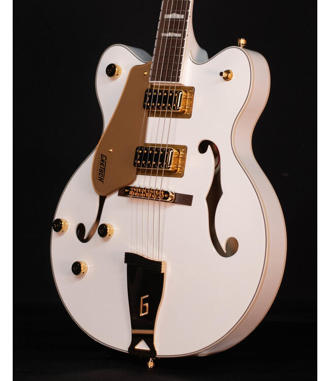 Gretsch G5422GLH Electromatic Hollow Body, Left-Handed, Laurel FB, Snowcrest White