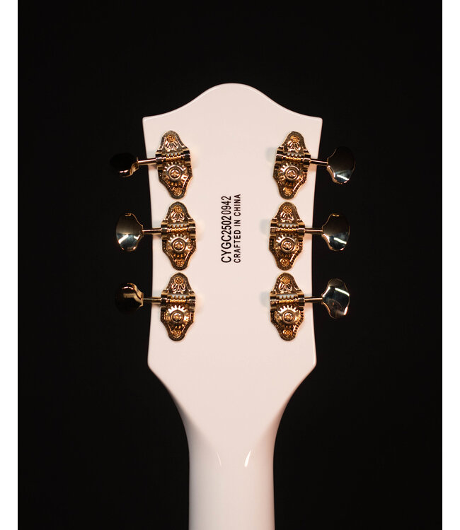 Gretsch G5422GLH Electromatic Hollow Body, Left-Handed, Laurel FB, Snowcrest White