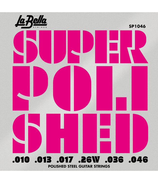 LaBella Super Polished Guitar Strings LT, 10-46