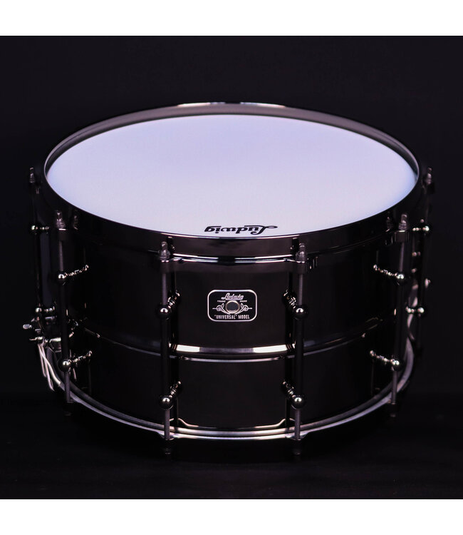 Ludwig 14" x 8" Universal Brass Snare Drum, Black Nickel Hardware