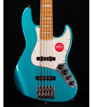 Squier Squier Classic Vibe Active 70s Jazz Bass V, Maple FB, Ocean Turquoise