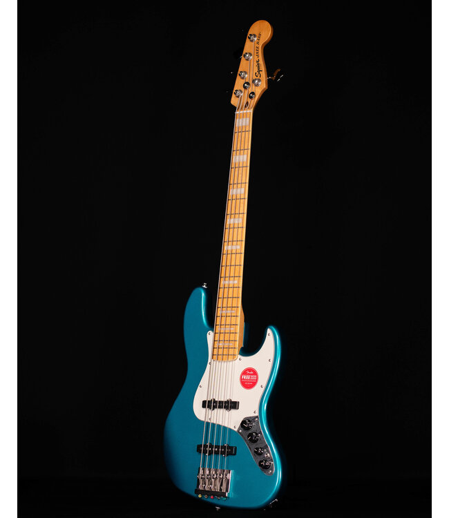 Squier Classic Vibe Active 70s Jazz Bass V, Maple FB, Ocean Turquoise