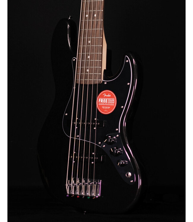 Squier Affinity Jazz Bass VI, Laurel FB, Black Metallic