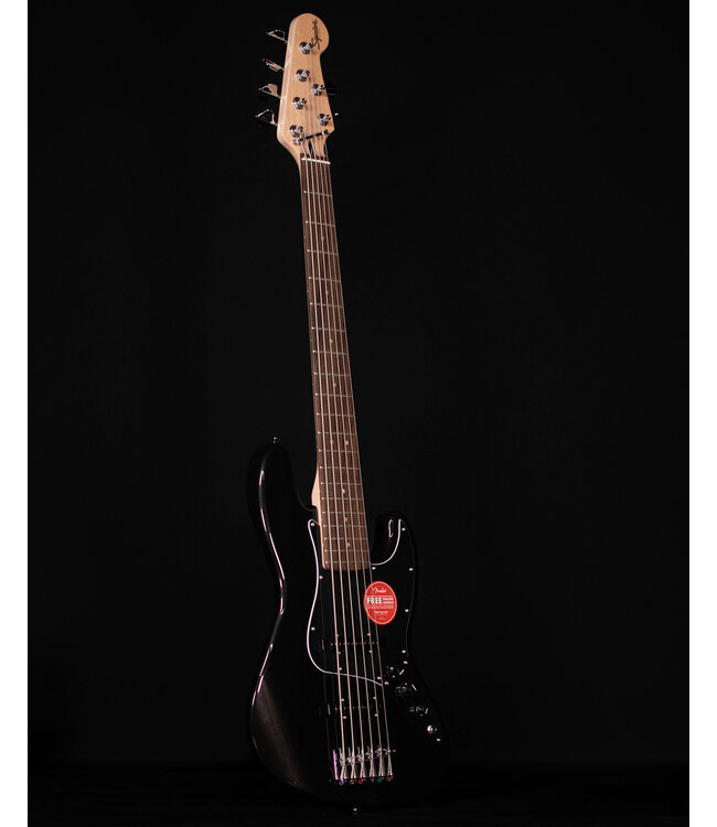Squier Affinity Jazz Bass VI, Laurel FB, Black Metallic