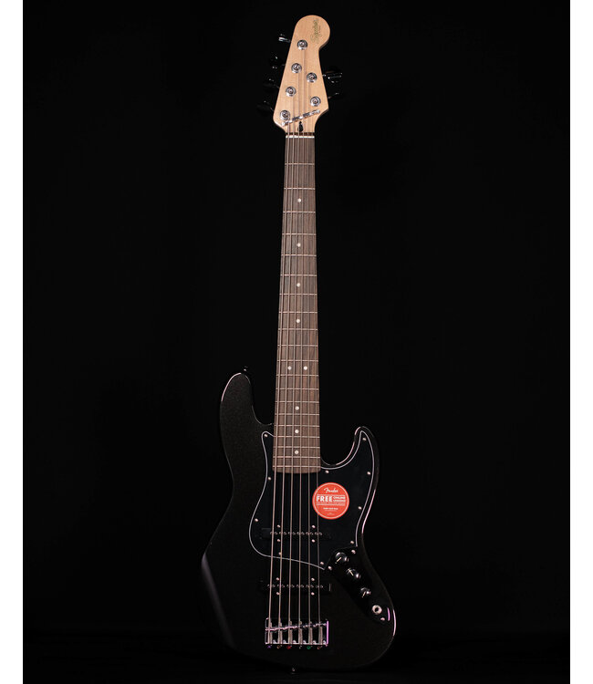 Squier Affinity Jazz Bass VI, Laurel FB, Black Metallic