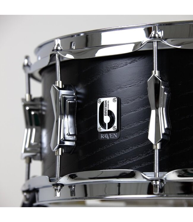 British Drum Co. RAV-14-6-SN Raven Series Snare Drum. 6" x 14"