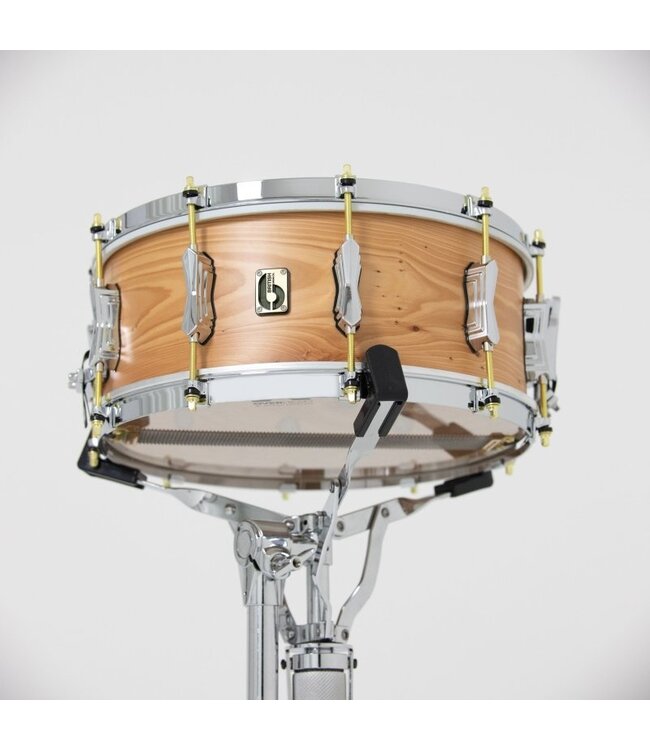 British Drum Co. ARC-14-60-SN Archer Series Yew Wood Snare. 6" x 14"
