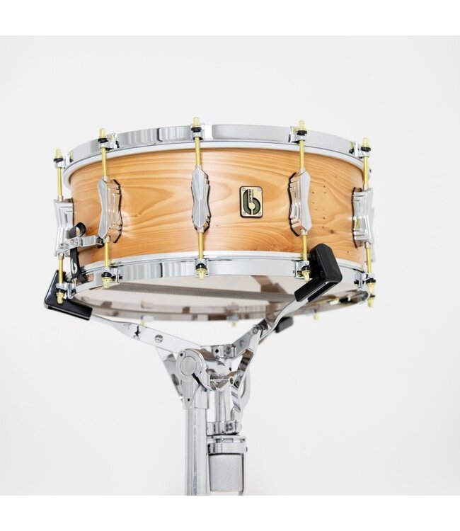 British Drum Co. ARC-14-60-SN Archer Series Yew Wood Snare. 6" x 14"