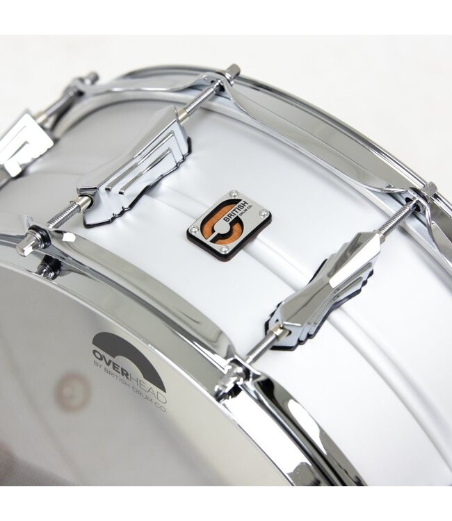 British Drum Co. AV-14-55-SN Aviator Series Aluminum Snare. 5.5" x 14"
