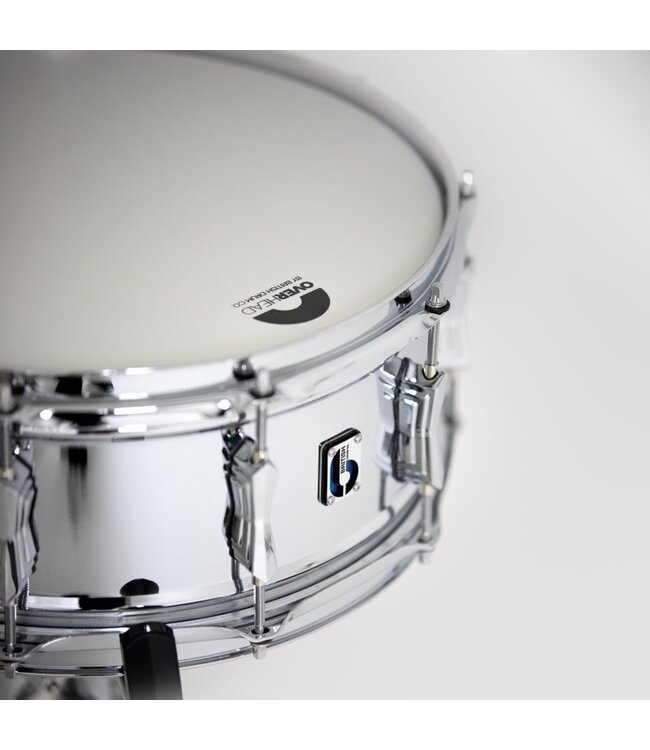 British Drum Co. BB-14-60-SN Bluebird Series Chrome Over Brass Snare. 6" x 14"