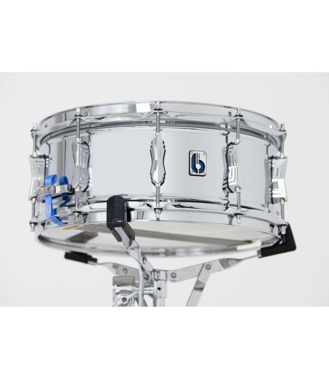 British Drum Co. BB-14-60-SN Bluebird Series Chrome Over Brass Snare. 6" x 14"