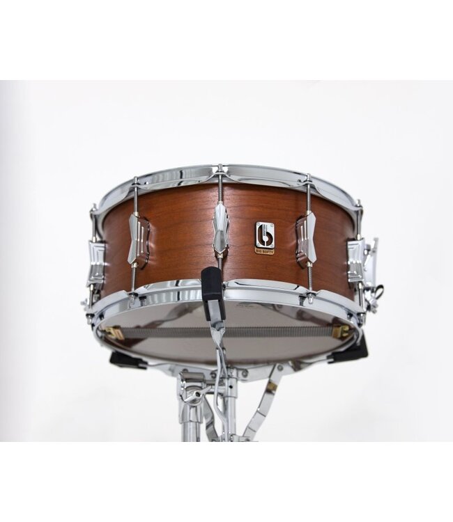 British Drum Co. BS-14-65-SN Big Softy Series Cherry and Balsa Snare. 6.5" x 14"
