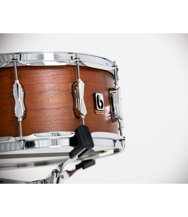 British Drum Co. BS-14-65-SN Big Softy Series Cherry and Balsa Snare. 6.5" x 14"