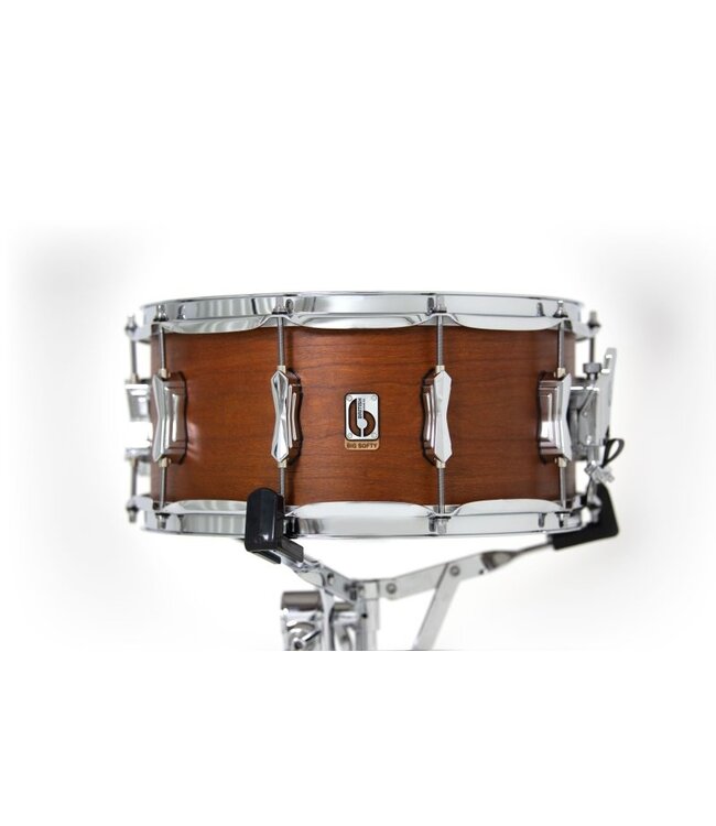 British Drum Co. BS-14-65-SN Big Softy Series Cherry and Balsa Snare. 6.5" x 14"