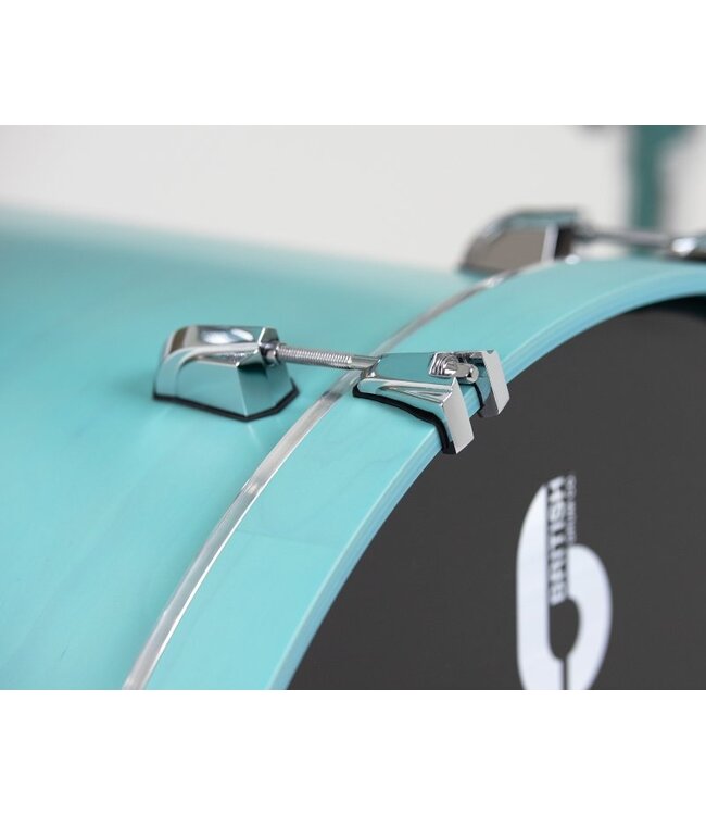 British Drum Co. ENG-22-CB-STL Enigma Series Club Kit. Satin Teal 12", 16", 22"