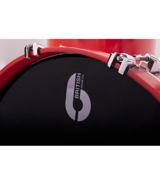 British Drum Co. ENG-22-CB-SSC Enigma Series Club Kit. Satin Scarlett 12", 16", 22"