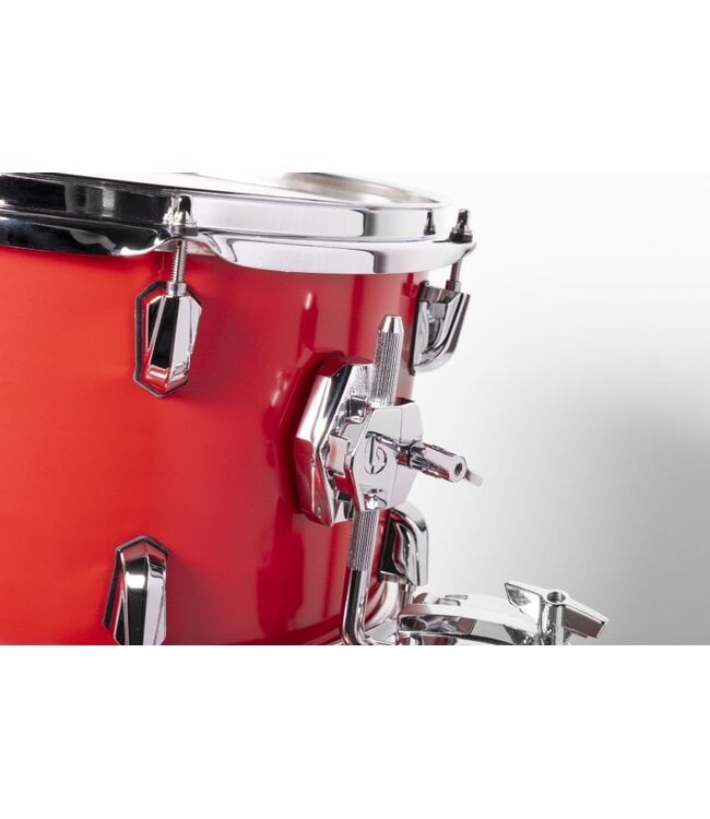 British Drum Co. ENG-22-CB-SSC Enigma Series Club Kit. Satin Scarlett 12", 16", 22"