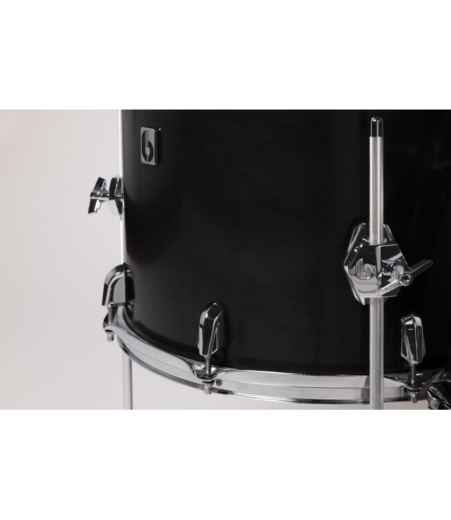 British Drum Co. ENG-22-CB-STB Enigma Series Club Kit. Satin Black 12", 16", 22"