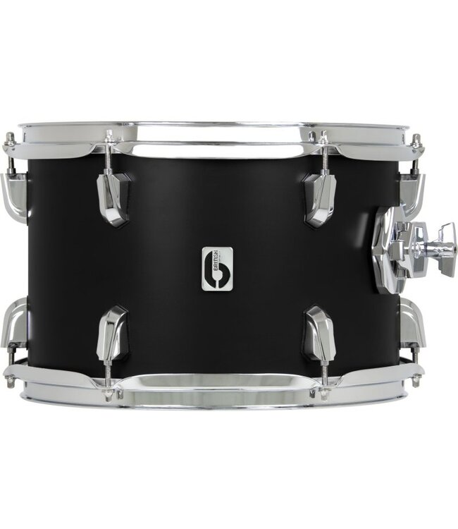 British Drum Co. ENG-10-7-RT-STB Enigma Series Tom. Satin Black 10" x 7"