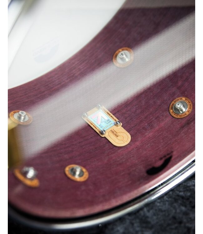 British Drum Co. SEV-13-7-SN Super Seven Series Purpleheart Snare. 7" x 13"